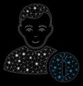 Flare Mesh 2D User Info with Flare Spots Royalty Free Stock Photo