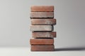 Glossy Modern Decorative Brick Stack Royalty Free Stock Photo
