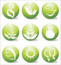 Glossy nature icons