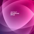 Glossy pink curved wave angled layers futuristic random triangle poster background template vector