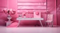 glossy pink studio background Royalty Free Stock Photo