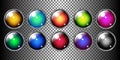 Vector glossy web buttons set Royalty Free Stock Photo