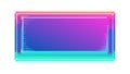 Glossy Rectangular Button with Vibrant Gradient, Sleek UI Element, vector design Generative AI Royalty Free Stock Photo