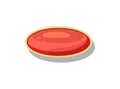 Glossy red button for computer game menu interface Royalty Free Stock Photo