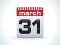 Glossy red calender icon