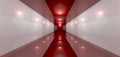 Glossy Red Room Perspective Front Royalty Free Stock Photo