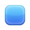 A glossy, rounded square icon in shades of blue. The gradient lightens towards the Royalty Free Stock Photo