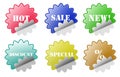 Glossy Sale Discount Stickers