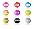 Glossy sale tags