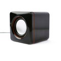 Glossy sound speaker isolated over the white background Royalty Free Stock Photo