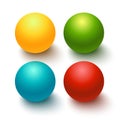 Glossy spheres, buttons, set Royalty Free Stock Photo