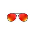 Glossy vector aviator sunglasses design Royalty Free Stock Photo