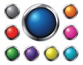 Glossy vector buttons