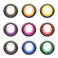 Glossy web buttons Royalty Free Stock Photo