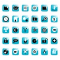 Glossy web icon buttons Royalty Free Stock Photo