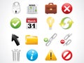 Glossy web icons set Royalty Free Stock Photo