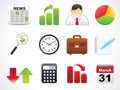 Glossy web icons set Royalty Free Stock Photo