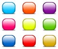 Glossy website buttons Royalty Free Stock Photo