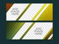 Glossy website header or banner set.