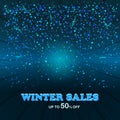Glossy winter colors sale background