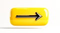 Yellow rectangular button with black arrow pointing right on transparent background