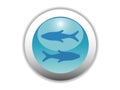 Glossy Zodiac Button Icon Royalty Free Stock Photo