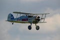 The Gloster Gladiator was the last biplane fighter used by the RAF Royalty Free Stock Photo