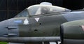 The Gloster Meteor was the first British jet fighter Royalty Free Stock Photo