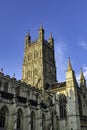 Gloucester Cathedral, formally the Cathedral Church of St Peter and the Holy and Indivisible Trinity in Gloucester, Gloucestershir Royalty Free Stock Photo