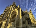 Gloucester Cathedral, formally the Cathedral Church of St Peter and the Holy and Indivisible Trinity in Gloucester, Gloucestershir Royalty Free Stock Photo