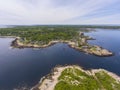 Coastline of Rockport in Massachusetts, USA Royalty Free Stock Photo