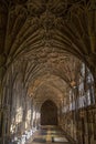 The Cloisters in Gloucester Cathedral in the UK Royalty Free Stock Photo