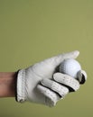 Glove and ball golf Royalty Free Stock Photo