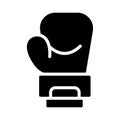 Glove glyph flat vector icon Royalty Free Stock Photo