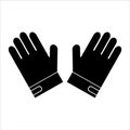 Glove Icon Symbol. Premium Quality Isolated Mitten Element In Trendy Style