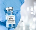 Small drug vial with HPV vaccine