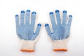 Gloves for work. gloves close up. hand protection Royalty Free Stock Photo