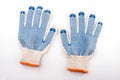 Gloves for work. gloves close up. hand protection Royalty Free Stock Photo