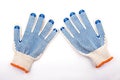 Gloves for work. gloves close up. hand protection Royalty Free Stock Photo