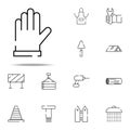 gloves for work icon. construction icons universal set for web and mobile Royalty Free Stock Photo