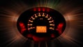Glow car dashboard Royalty Free Stock Photo