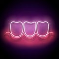 Glow Dentition with White Teeth and Healthy Gum