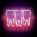 Glow Dentition with White Teeth and Healthy Gum