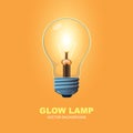 Glow lamp background Royalty Free Stock Photo