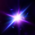 Glow light effect. Star burst with sparkles. Lens Flare wallpape Royalty Free Stock Photo