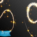 Glow light effect. Star burst with sparkles.Sun from connecting dot and line. light effect. vector illustration, isolated on Royalty Free Stock Photo