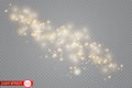 Glow light effect. Vector illustration. Christmas flash Concept. Royalty Free Stock Photo