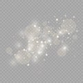 Glow light effect. Vector illustration. Christmas flash Concept. Royalty Free Stock Photo