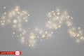 Glow light effect. Vector illustration. Christmas flash Concept. Royalty Free Stock Photo