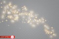 Glow light effect. Vector illustration. Christmas flash Concept. Royalty Free Stock Photo